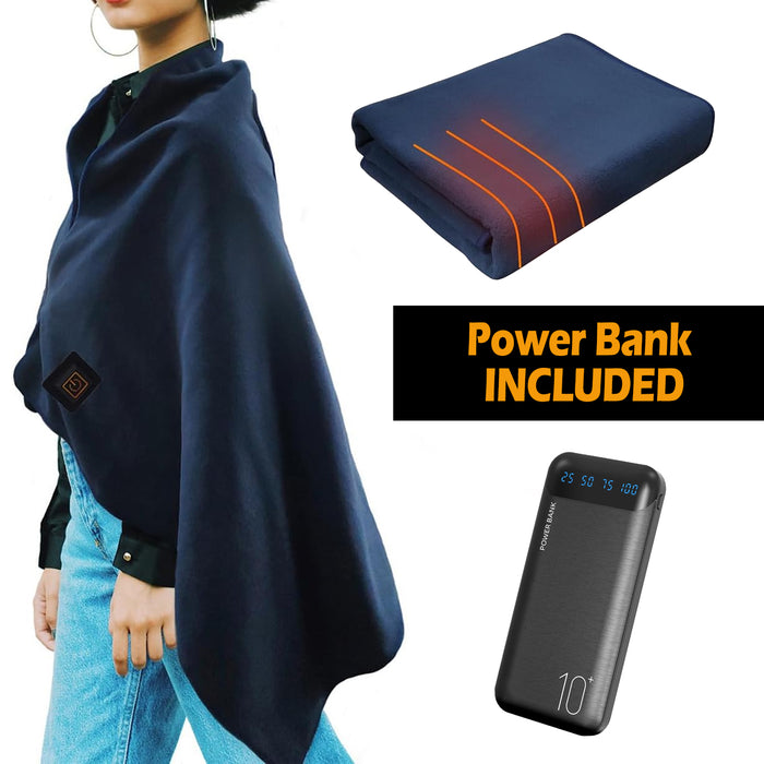 HEATED BLANKET For after surgery chills .Our Blanket is USB Powered & comes with a Charged Power Bank for mobility